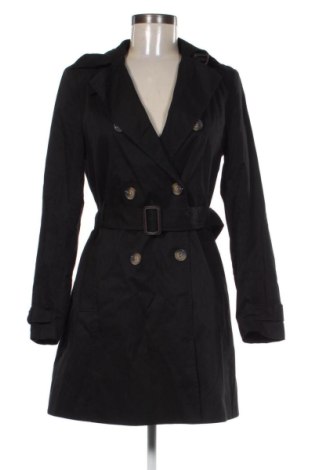 Trench de femei Stradivarius, Mărime S, Culoare Negru, Preț 182,46 Lei