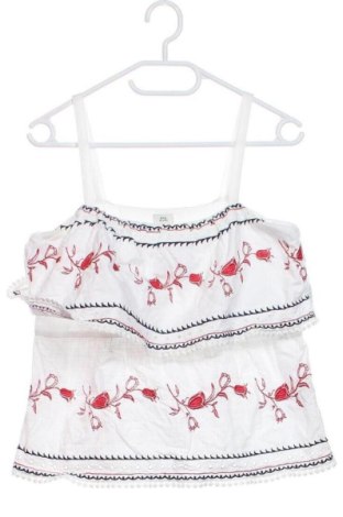 Γυναικείο τοπ River Island, Μέγεθος S, Χρώμα Εκρού, Τιμή 13,81 €