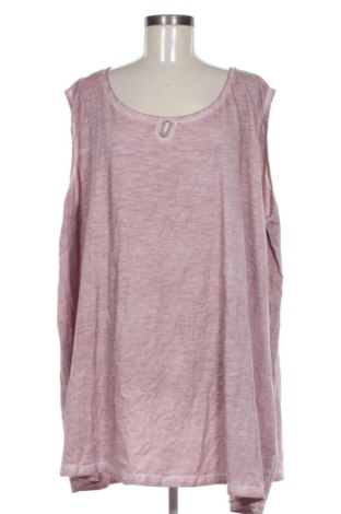 Γυναικείο τοπ Ulla Popken, Μέγεθος 5XL, Χρώμα Ρόζ , Τιμή 7,99 €