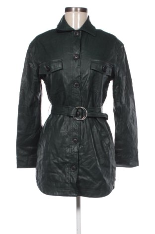 Damen Lederjacke Bershka, Größe XS, Farbe Grün, Preis € 29,67