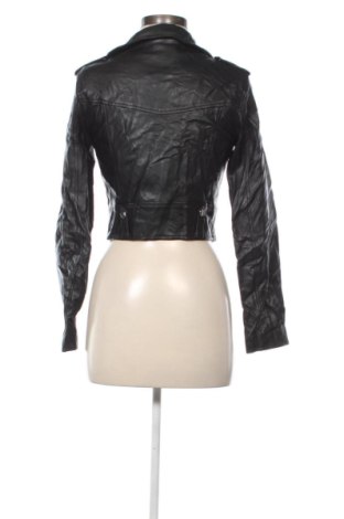Damen Lederjacke Bershka, Größe S, Farbe Schwarz, Preis 21,99 €