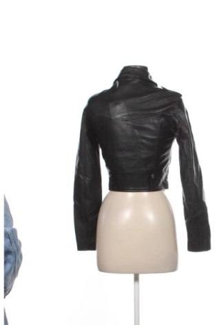 Dámska kožená bunda  Bershka, Veľkosť S, Farba Čierna, Cena  30,00 €