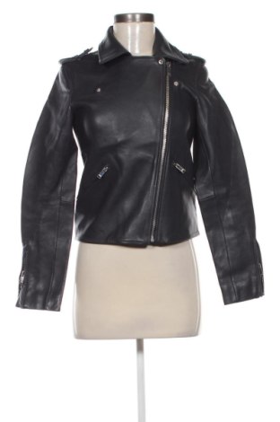 Damska kurtka skórzana Claudie Pierlot, Rozmiar S, Kolor Niebieski, Cena 869,99 zł