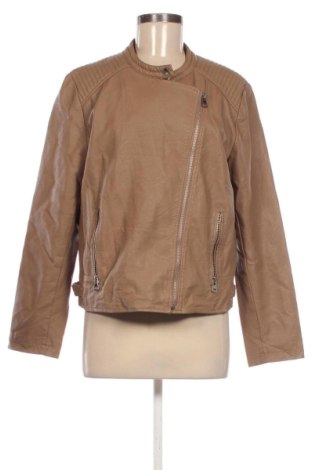 Γυναικείο δερμάτινο μπουφάν Ed.it.ed, Μέγεθος L, Χρώμα Καφέ, Τιμή 56,40 €