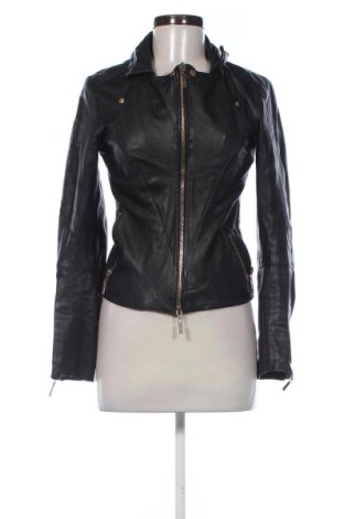 Γυναικείο δερμάτινο μπουφάν Ginger, Μέγεθος XS, Χρώμα Μαύρο, Τιμή 50,00 €