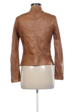 Geacă de piele pentru femei Massimo Dutti, Mărime XS, Culoare Maro, Preț 428,37 Lei