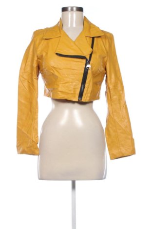 Γυναικείο δερμάτινο μπουφάν NEW COLLECTION, Μέγεθος L, Χρώμα Πορτοκαλί, Τιμή 24,99 €