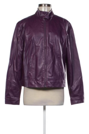 Damska kurtka skórzana Snap, Rozmiar L, Kolor Fioletowy, Cena 159,32 zł