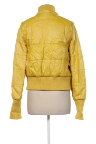 Geacă de piele pentru femei Lince by Gianni Zenna, Mărime L, Culoare Galben, Preț 260,66 Lei