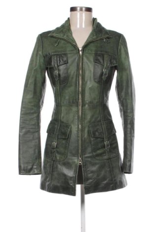 Γυναικείο δερμάτινο μπουφάν Unbranded, Μέγεθος M, Χρώμα Πράσινο, Τιμή 50,00 €