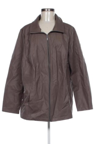 Γυναικείο δερμάτινο μπουφάν Unbranded, Μέγεθος XXL, Χρώμα Καφέ, Τιμή 35,99 €