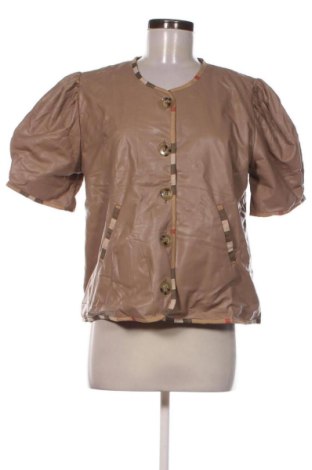 Damen Lederjacke Unbranded, Größe XL, Farbe Beige, Preis 38,99 €