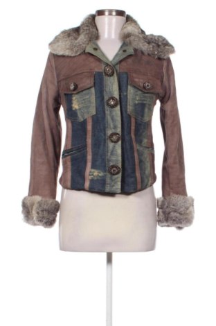 Damska kurtka skórzana W LES FEMMES BY BABYLON, Rozmiar M, Kolor Kolorowy, Cena 675,17 zł