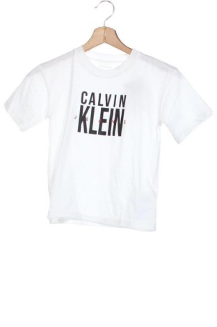 Dziecięcy T-shirt Calvin Klein Jeans, Rozmiar 4-5y/ 110-116 cm, Kolor Biały, Cena 131,99 zł
