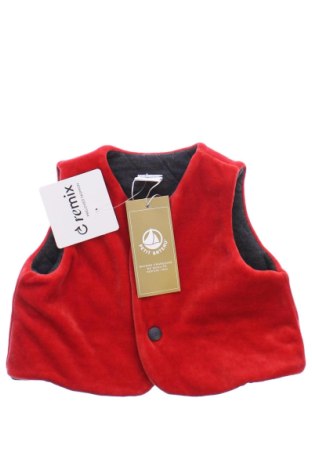Kinderweste Petit Bateau, Größe 3-6m/ 62-68 cm, Farbe Rot, Preis 43,00 €