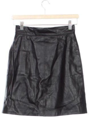 Δερμάτινη φούστα H&M, Μέγεθος XS, Χρώμα Μαύρο, Τιμή 9,70 €