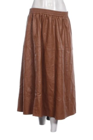 Kožená sukně  Ulla Popken, Velikost 3XL, Barva Hnědá, Cena  629,00 Kč