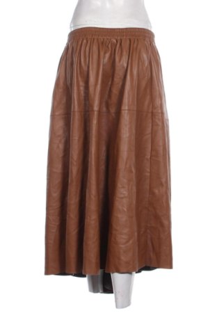 Kožená sukně  Ulla Popken, Velikost 3XL, Barva Hnědá, Cena  629,00 Kč