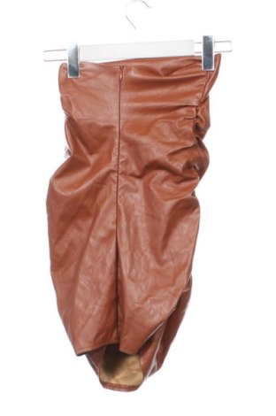 Skórzana sukienka SHEIN, Rozmiar XXS, Kolor Brązowy, Cena 107,17 zł