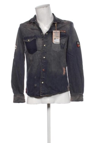 Herrenhemd Bershka, Größe S, Farbe Blau, Preis 24,00 €