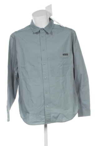 Męska koszula Calvin Klein Jeans, Rozmiar L, Kolor Niebieski, Cena 313,99 zł