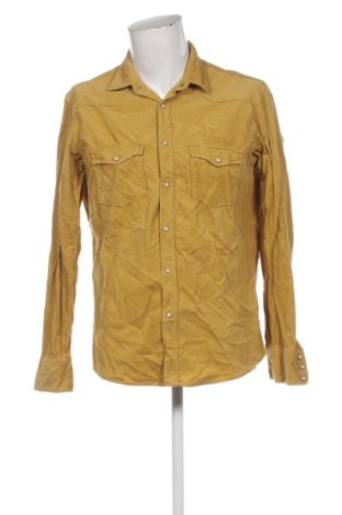 Ανδρικό πουκάμισο H&M L.O.G.G., Μέγεθος L, Χρώμα Κίτρινο, Τιμή 16,00 €