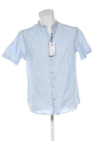 Ανδρικό πουκάμισο Jack & Jones, Μέγεθος L, Χρώμα Μπλέ, Τιμή 50,99 €