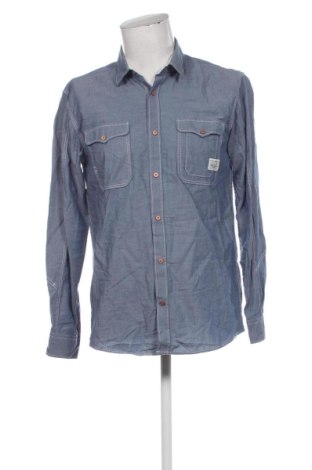 Ανδρικό πουκάμισο Jack & Jones, Μέγεθος L, Χρώμα Μπλέ, Τιμή 10,99 €