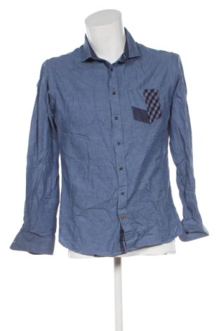 Ανδρικό πουκάμισο Sonny Bono, Μέγεθος L, Χρώμα Μπλέ, Τιμή 17,99 €