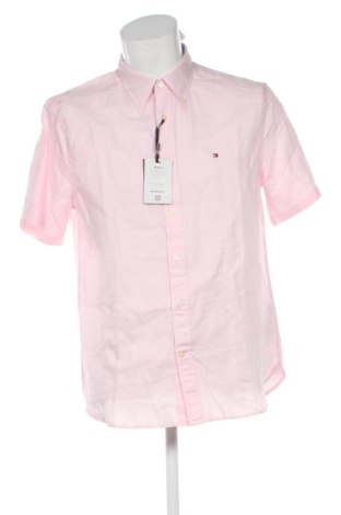 Męska koszula Tommy Hilfiger, Rozmiar L, Kolor Różowy, Cena 282,99 zł, #135821718