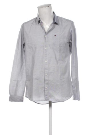 Herrenhemd Tommy Jeans, Größe L, Farbe Grau, Preis € 31,72