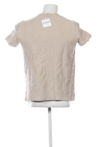 Męski T-shirt Bershka, Rozmiar L, Kolor Beżowy, Cena 17,99 zł