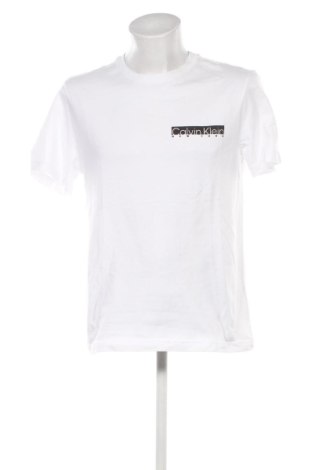Męski T-shirt Calvin Klein, Rozmiar L, Kolor Biały, Cena 180,99 zł