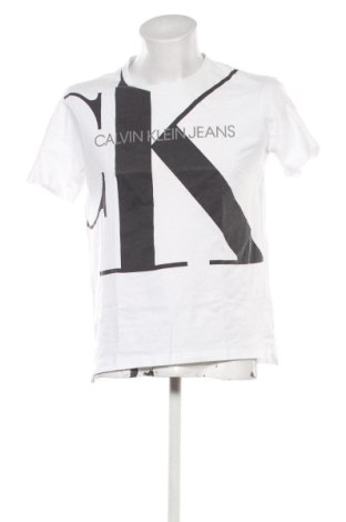 Tricou de bărbați Calvin Klein Jeans, Mărime M, Culoare Alb, Preț 73,99 Lei