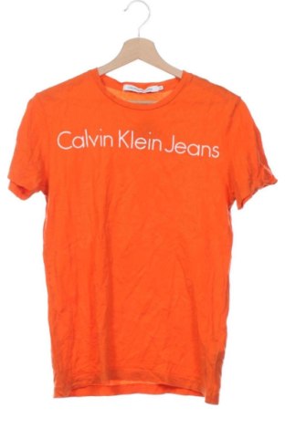Ανδρικό t-shirt Calvin Klein Jeans, Μέγεθος XS, Χρώμα Πορτοκαλί, Τιμή 18,99 €