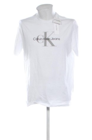 Męski T-shirt Calvin Klein Jeans, Rozmiar L, Kolor Biały, Cena 183,99 zł
