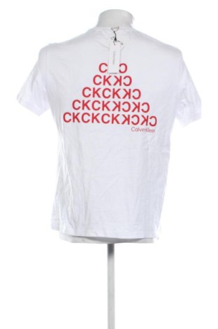 Мъжка тениска Calvin Klein Jeans, Размер S, Цвят Бял, Цена 42,43 €