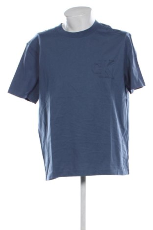 Męski T-shirt Calvin Klein Jeans, Rozmiar XL, Kolor Niebieski, Cena 226,99 zł