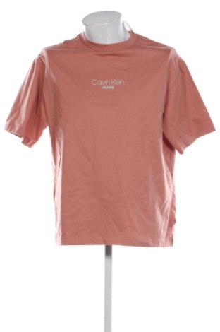 Tricou de bărbați Calvin Klein Jeans, Mărime M, Culoare Bej, Preț 259,99 Lei