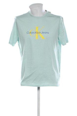 Męski T-shirt Calvin Klein Jeans, Rozmiar L, Kolor Niebieski, Cena 154,99 zł