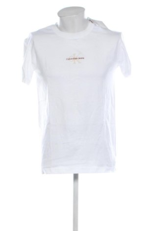 Herren Shirt Calvin Klein Jeans, Größe S, Farbe Weiß, Preis 44,99 €