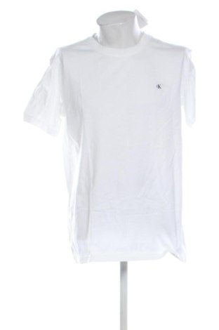 Męski T-shirt Calvin Klein Jeans, Rozmiar XL, Kolor Biały, Cena 98,99 zł