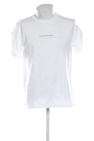 Herren Shirt Calvin Klein Jeans, Größe L, Farbe Weiß, Preis 54,99 €