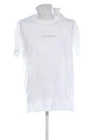 Tricou de bărbați Calvin Klein Jeans, Mărime XL, Culoare Alb, Preț 186,99 Lei