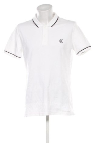 Męski T-shirt Calvin Klein Jeans, Rozmiar XXL, Kolor Biały, Cena 315,99 zł