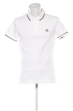 Мъжка тениска Calvin Klein Jeans, Размер M, Цвят Бял, Цена 21,98 €, #135864846