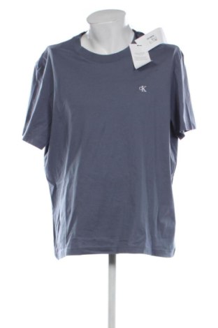 Męski T-shirt Calvin Klein Jeans, Rozmiar XXL, Kolor Niebieski, Cena 169,99 zł