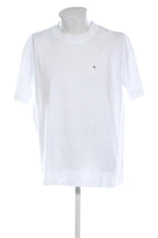 Herren T-Shirt Calvin Klein Jeans, Größe XL, Farbe Weiß, Preis € 51,99