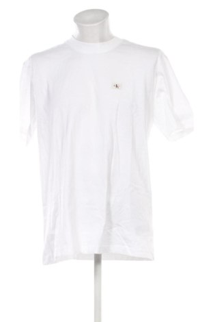 Męski T-shirt Calvin Klein Jeans, Rozmiar L, Kolor Biały, Cena 180,99 zł