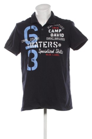 Ανδρικό t-shirt Camp David, Μέγεθος XL, Χρώμα Μπλέ, Τιμή 11,99 €